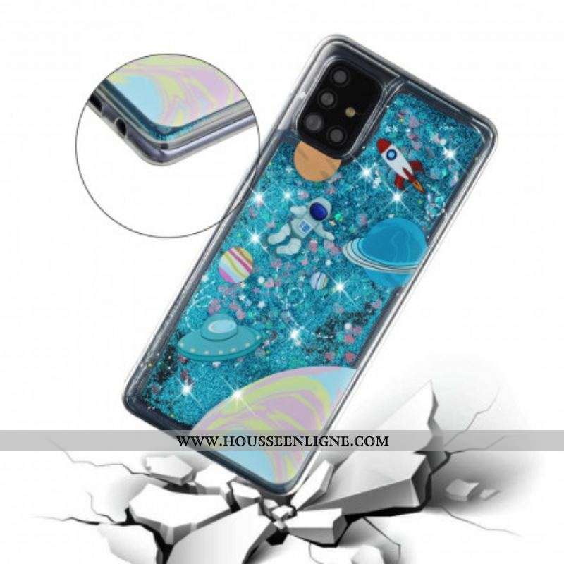 Coque Samsung Galaxy A52 4G / A52 5G / A52s 5G Espace Paillettes