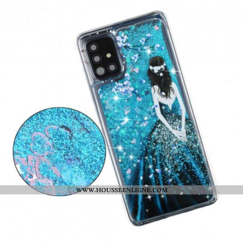 Coque Samsung Galaxy A52 4G / A52 5G / A52s 5G Femme Paillettes