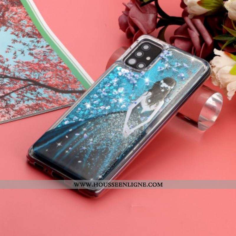 Coque Samsung Galaxy A52 4G / A52 5G / A52s 5G Femme Paillettes