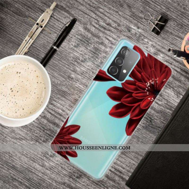 Coque Samsung Galaxy A52 4G / A52 5G / A52s 5G Fleurs Sauvages