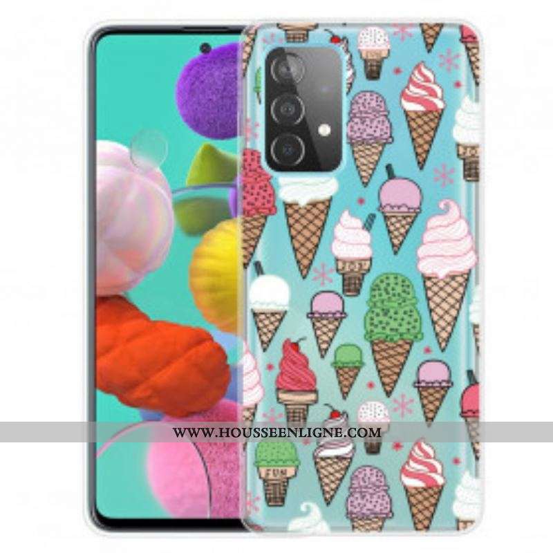 Coque Samsung Galaxy A52 4G / A52 5G / A52s 5G Glaces à la Crème