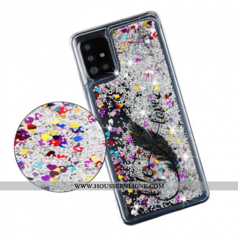 Coque Samsung Galaxy A52 4G / A52 5G / A52s 5G Life & Love Paillettes