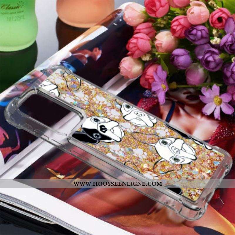 Coque Samsung Galaxy A52 4G / A52 5G / A52s 5G Mr Chien Paillettes