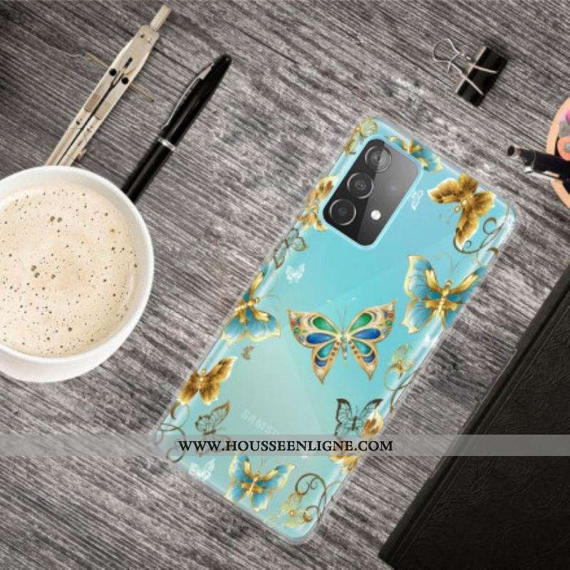 Coque Samsung Galaxy A52 4G / A52 5G / A52s 5G Papillons Design