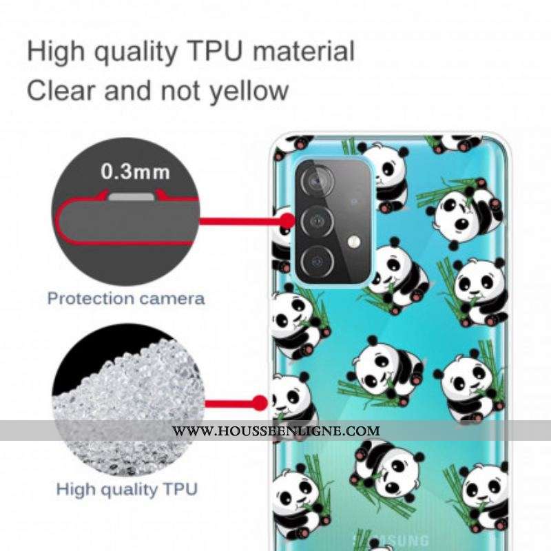 Coque Samsung Galaxy A52 4G / A52 5G / A52s 5G Petits Pandas