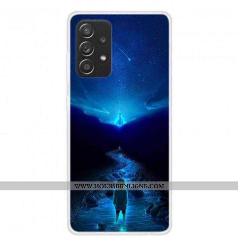 Coque Samsung Galaxy A52 4G / A52 5G / A52s 5G Silicone Rêves de Planètes