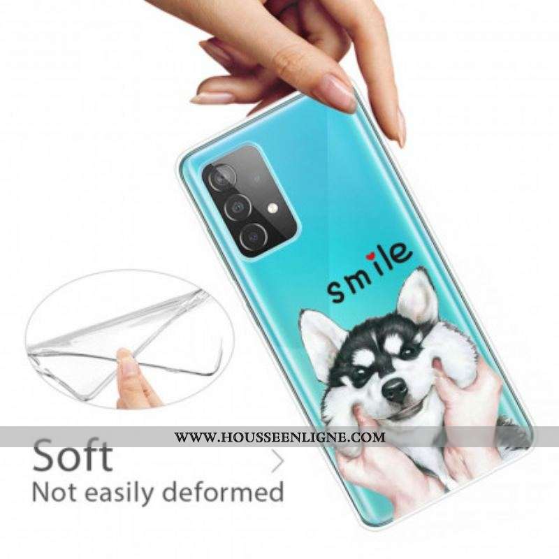 Coque Samsung Galaxy A52 4G / A52 5G / A52s 5G Smile Dog