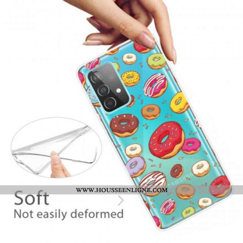 Coque Samsung Galaxy A52 4G / A52 5G / A52s 5G love Donuts