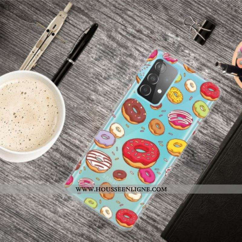 Coque Samsung Galaxy A52 4G / A52 5G / A52s 5G love Donuts