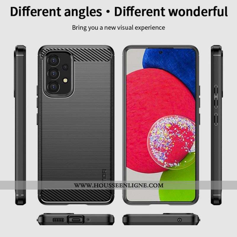 Coque Samsung Galaxy A53 5G Fibre Carbone Brossée MOFI