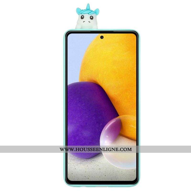 Coque Samsung Galaxy A53 5G Licornes 3D