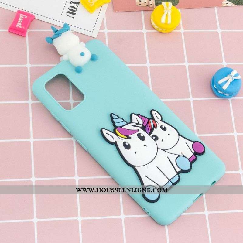 Coque Samsung Galaxy A53 5G Licornes 3D