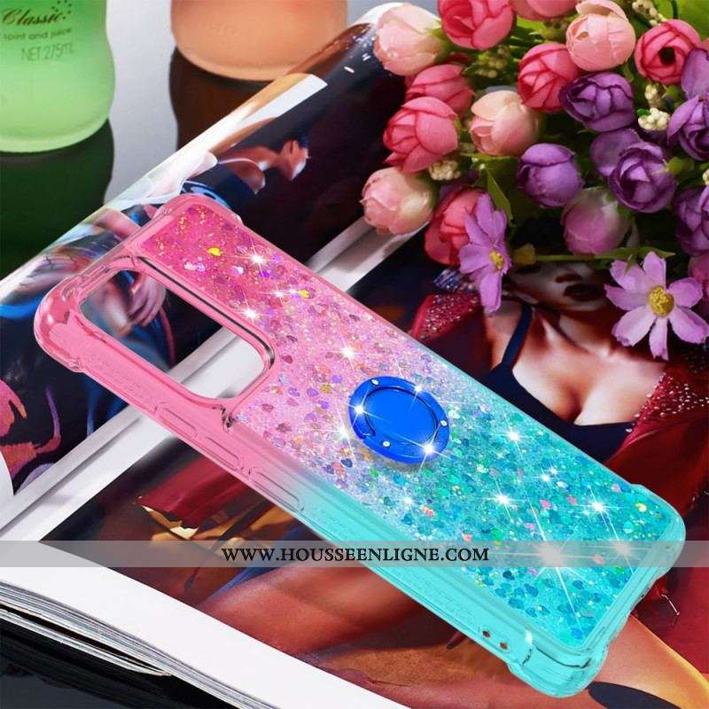 Coque Samsung Galaxy A53 5G Paillettes Anneau-Support