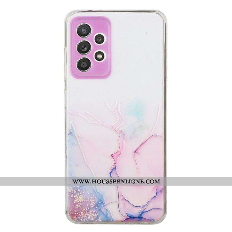 Coque Samsung Galaxy A53 5G Silicone Effet Marbré