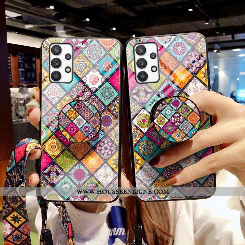 Coque Samsung Galaxy A53 5G Support Magnétique Patchwork