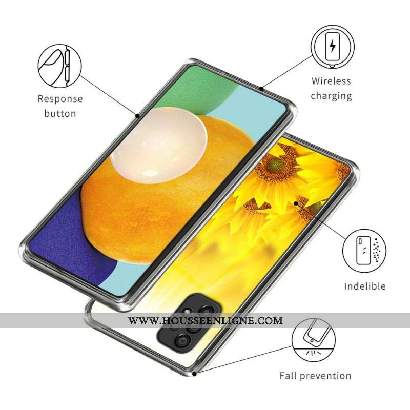 Coque Samsung Galaxy A53 5G Tournesols