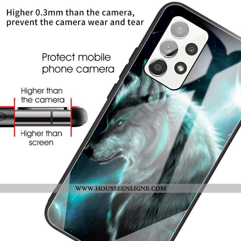 Coque Samsung Galaxy A53 5G Verre Trempé Loup