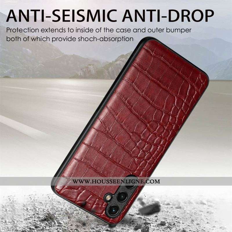 Coque Samsung Galaxy A54 5G Effet Peau de Crocodile