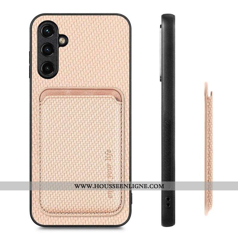 Coque Samsung Galaxy A54 5G Fibre Carbone Porte-Cartes