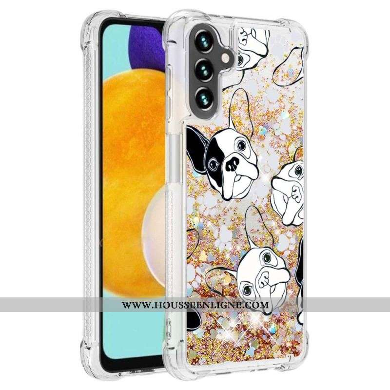 Coque Samsung Galaxy A54 5G Mr Chien Paillettes