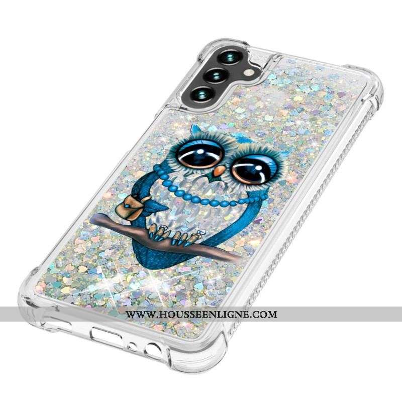 Coque Samsung Galaxy A54 5G Paillettes Miss Hibou