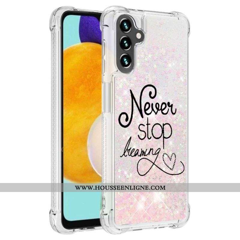 Coque Samsung Galaxy A54 5G Paillettes Never Stop