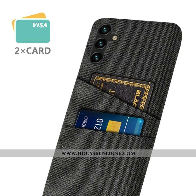 Coque Samsung Galaxy A54 5G Tissu Porte-Cartes