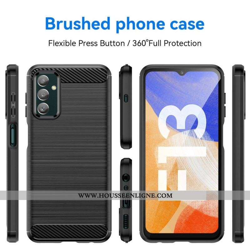 Coque Samsung Galaxy M13 Fibre Carbone Brossée