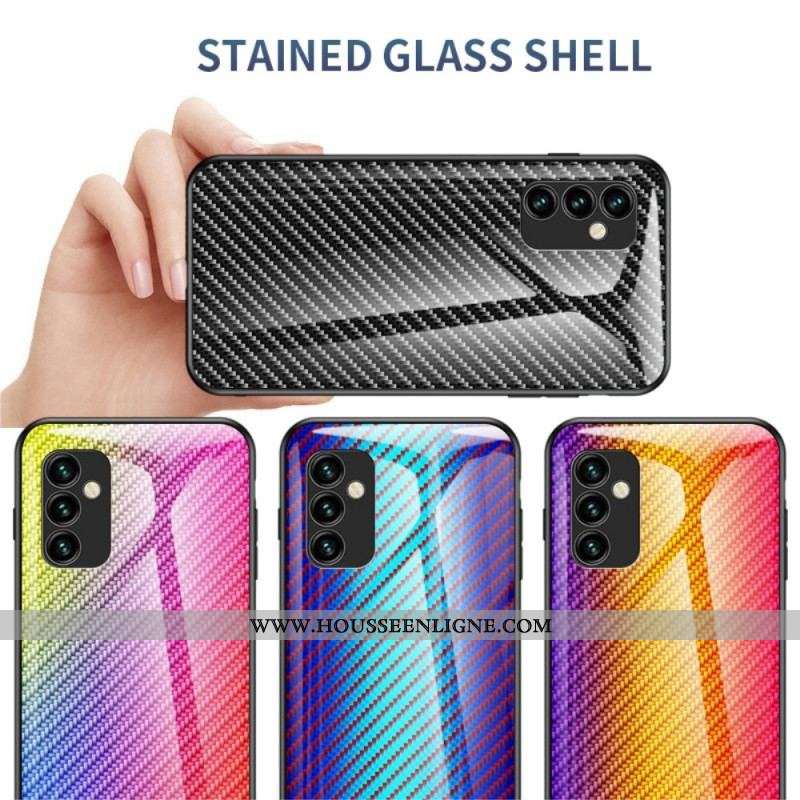 Coque Samsung Galaxy M23 5G Verre Trempé Fibre Carbone