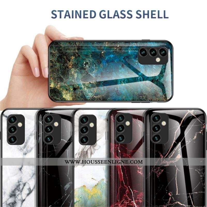 Coque Samsung Galaxy M23 5G Verre Trempé Marble Colors