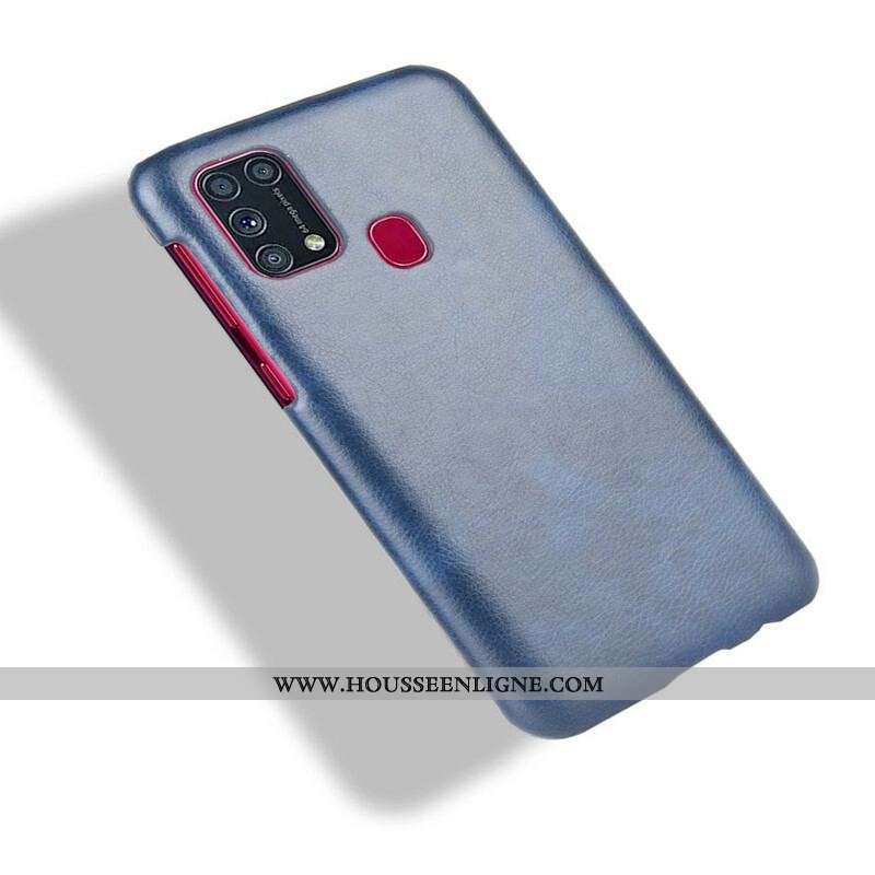 Coque Samsung Galaxy M31 Effet Cuir Litchi Performance