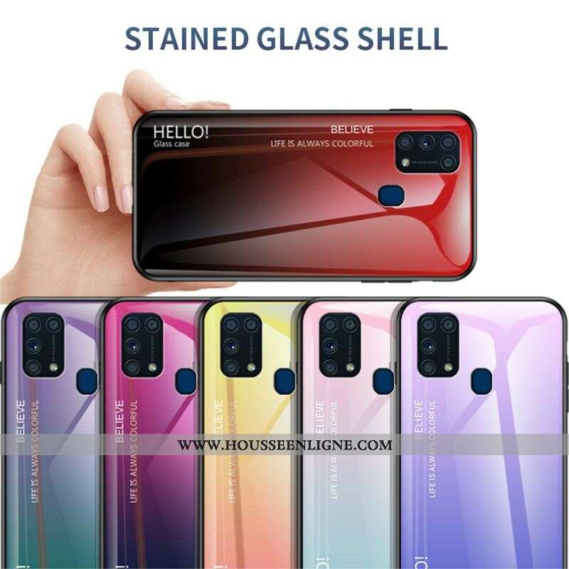 Coque Samsung Galaxy M31 Verre Trempé Hello