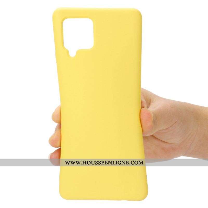 Coque Samsung Galaxy M32 Silicone Liquide avec Lanière