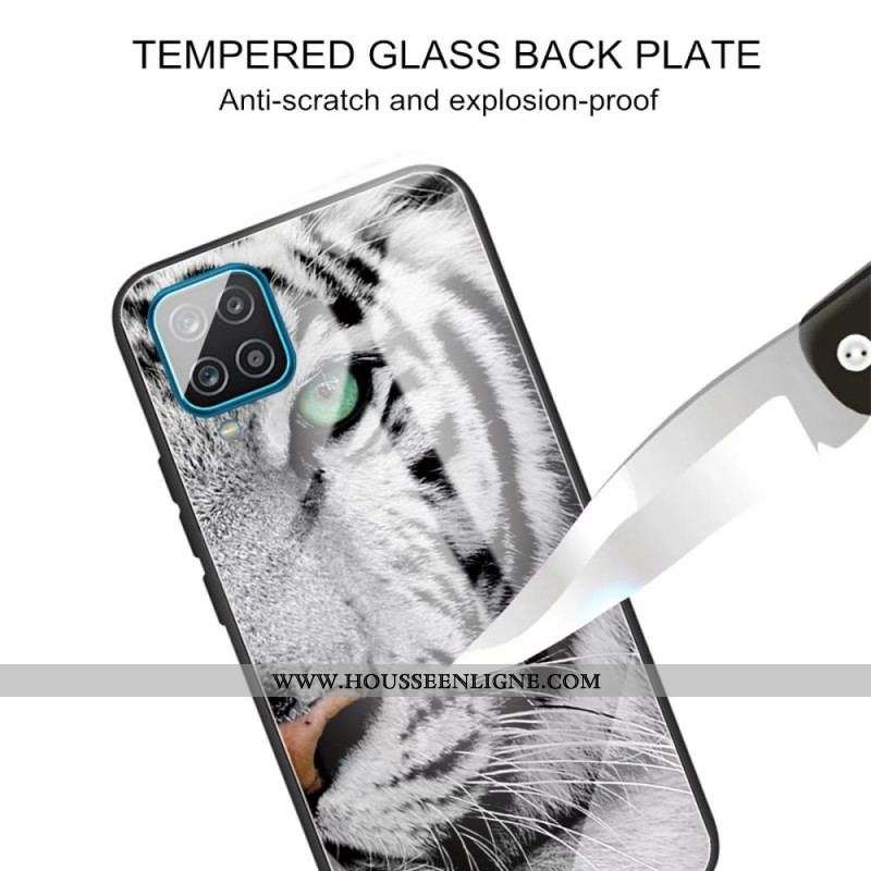 Coque Samsung Galaxy M32 Verre Trempé Tigre