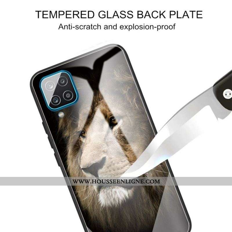 Coque Samsung Galaxy M32 Verre Trempé Tête de Lion