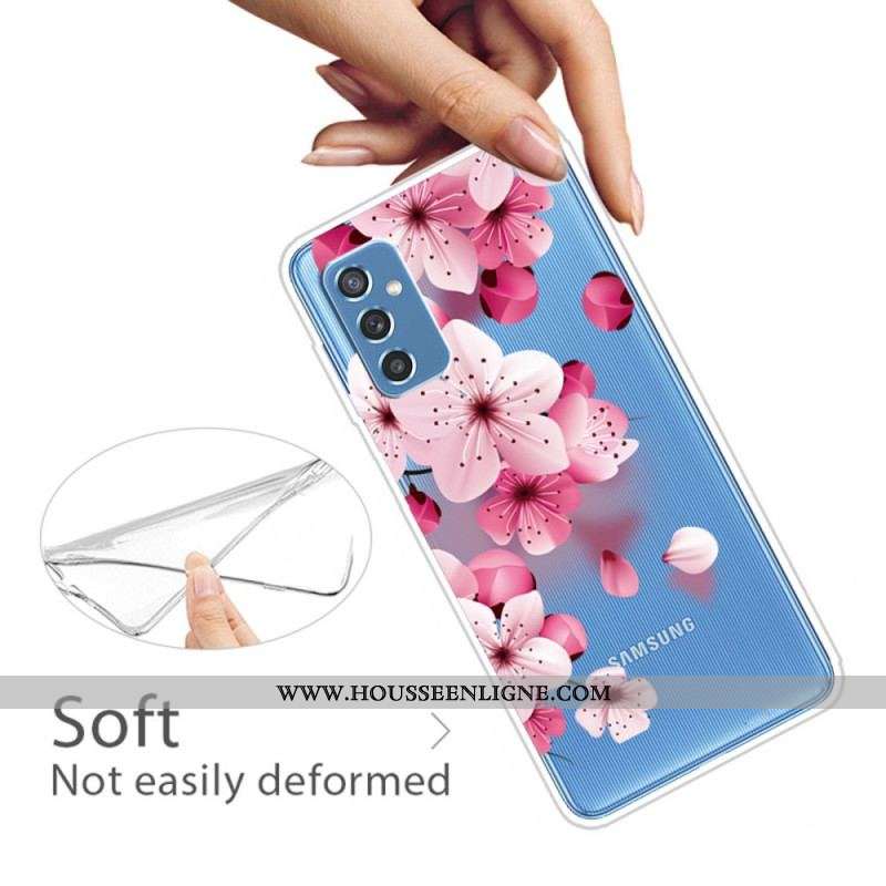 Coque Samsung Galaxy M52 5G Pluie de Fleurs