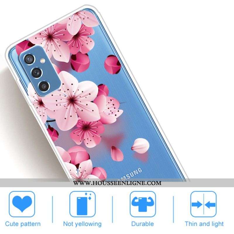 Coque Samsung Galaxy M52 5G Pluie de Fleurs