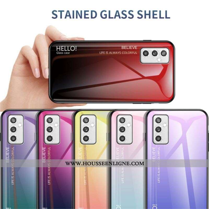 Coque Samsung Galaxy M52 5G Verre Trempé Hello