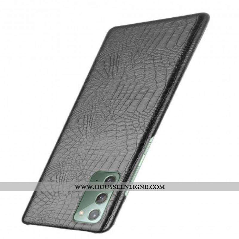 Coque Samsung Galaxy Note 20 Effet Peau de Crocodile