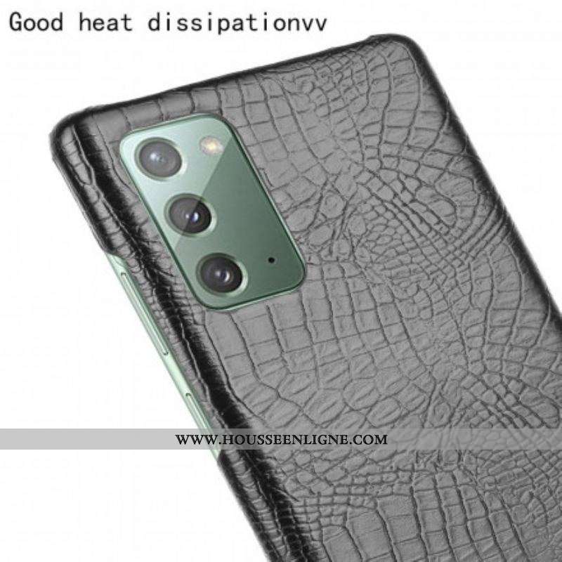 Coque Samsung Galaxy Note 20 Effet Peau de Crocodile