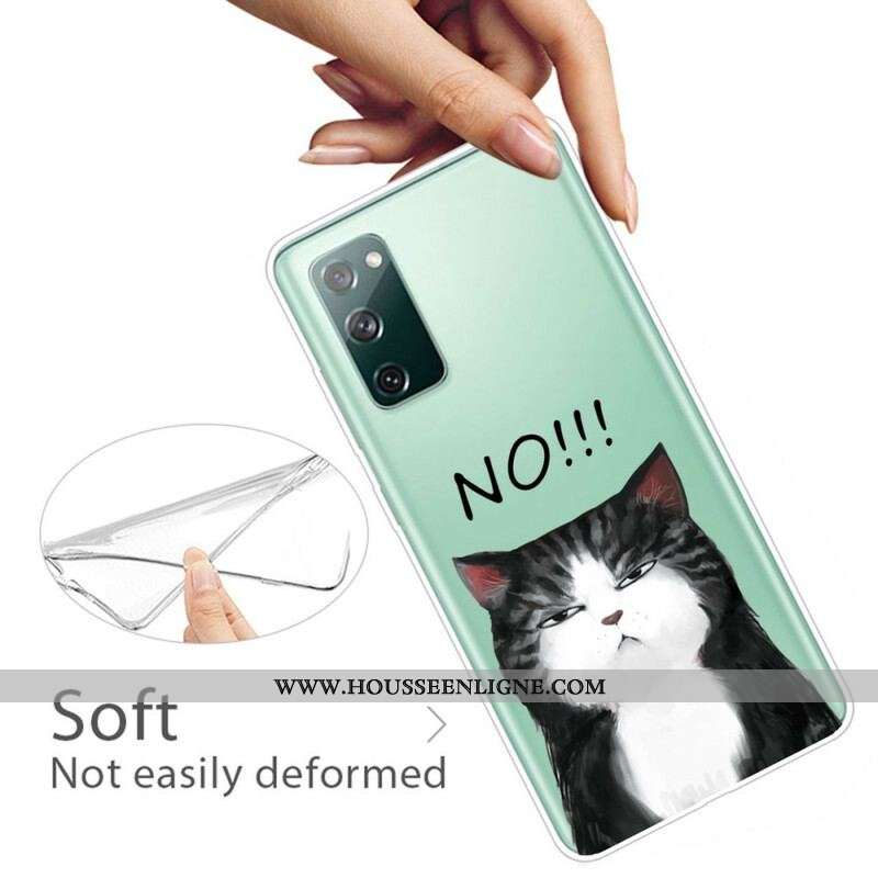 Coque Samsung Galaxy S20 FE Le Chat Qui Dit Non