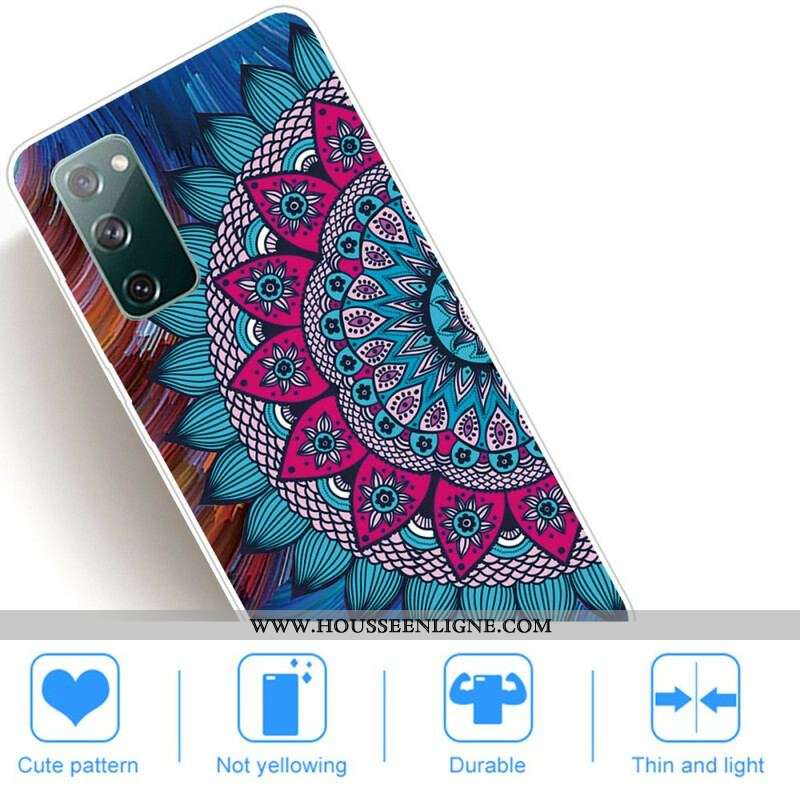 Coque Samsung Galaxy S20 FE Mandala Coloré