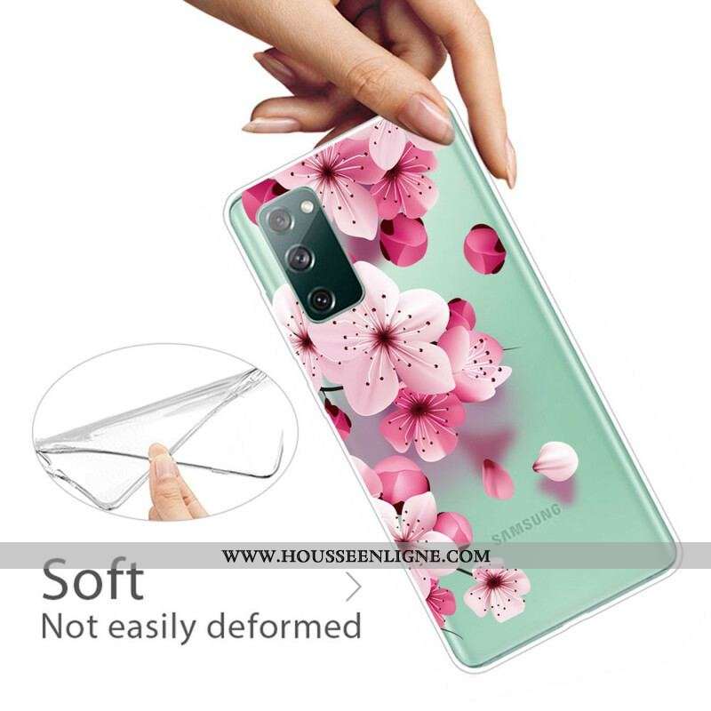 Coque Samsung Galaxy S20 FE Petites Fleurs Roses