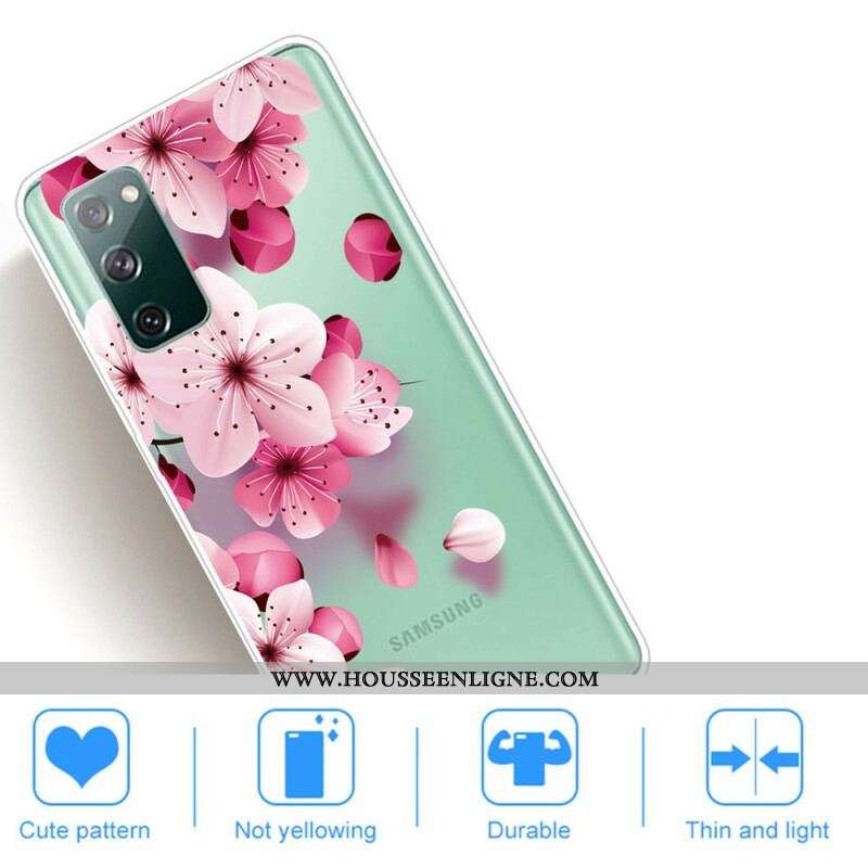 Coque Samsung Galaxy S20 FE Petites Fleurs Roses