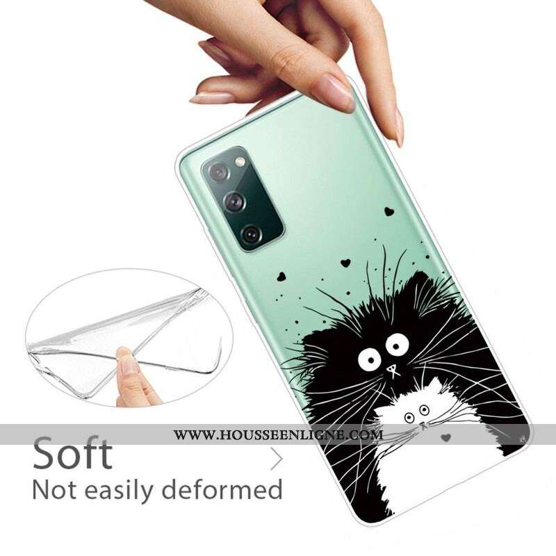 Coque Samsung Galaxy S20 FE Regarde les Chats