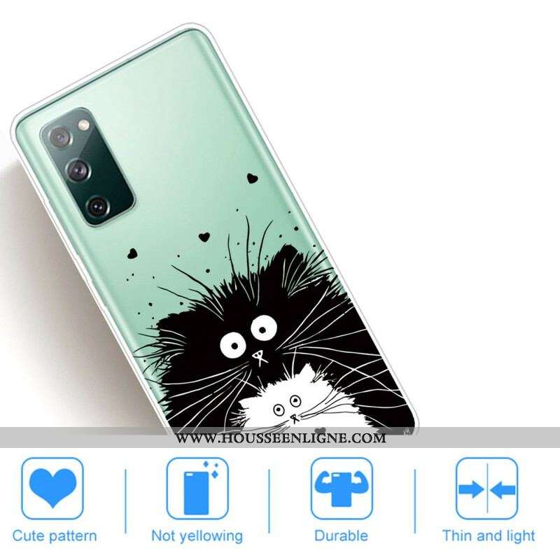 Coque Samsung Galaxy S20 FE Regarde les Chats