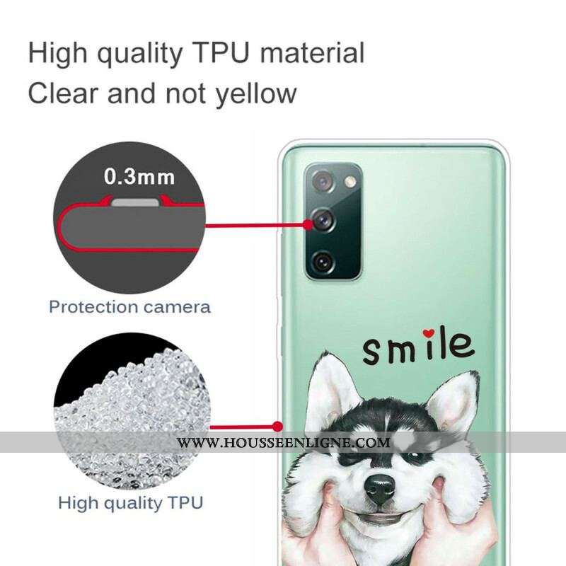 Coque Samsung Galaxy S20 FE Smile Dog