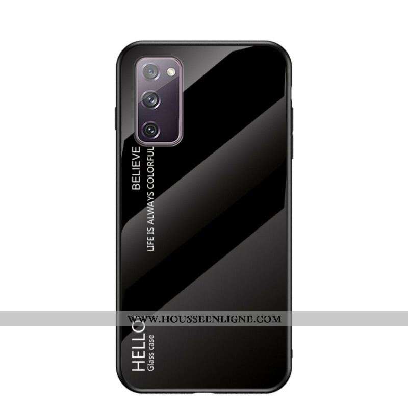 Coque Samsung Galaxy S20 FE Verre Trempé Hello