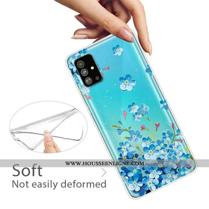 Coque Samsung Galaxy S20 Plus / S20 Plus 5G Fleurs Bleues