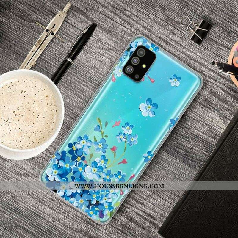 Coque Samsung Galaxy S20 Plus / S20 Plus 5G Fleurs Bleues